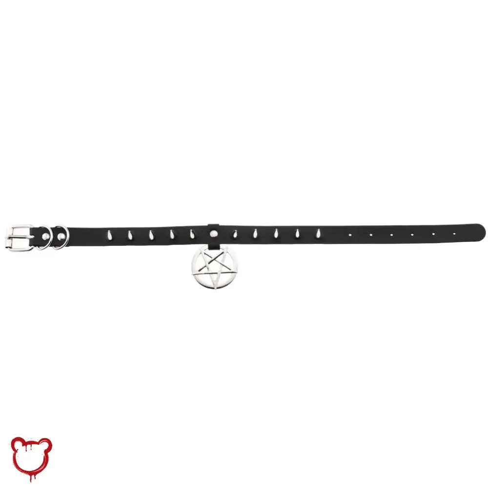 Alt Gothic Spike Choker - Darkest Depths