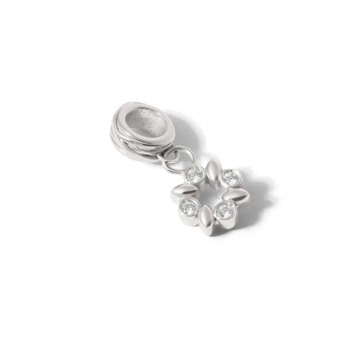 Amethyst Flower Charm