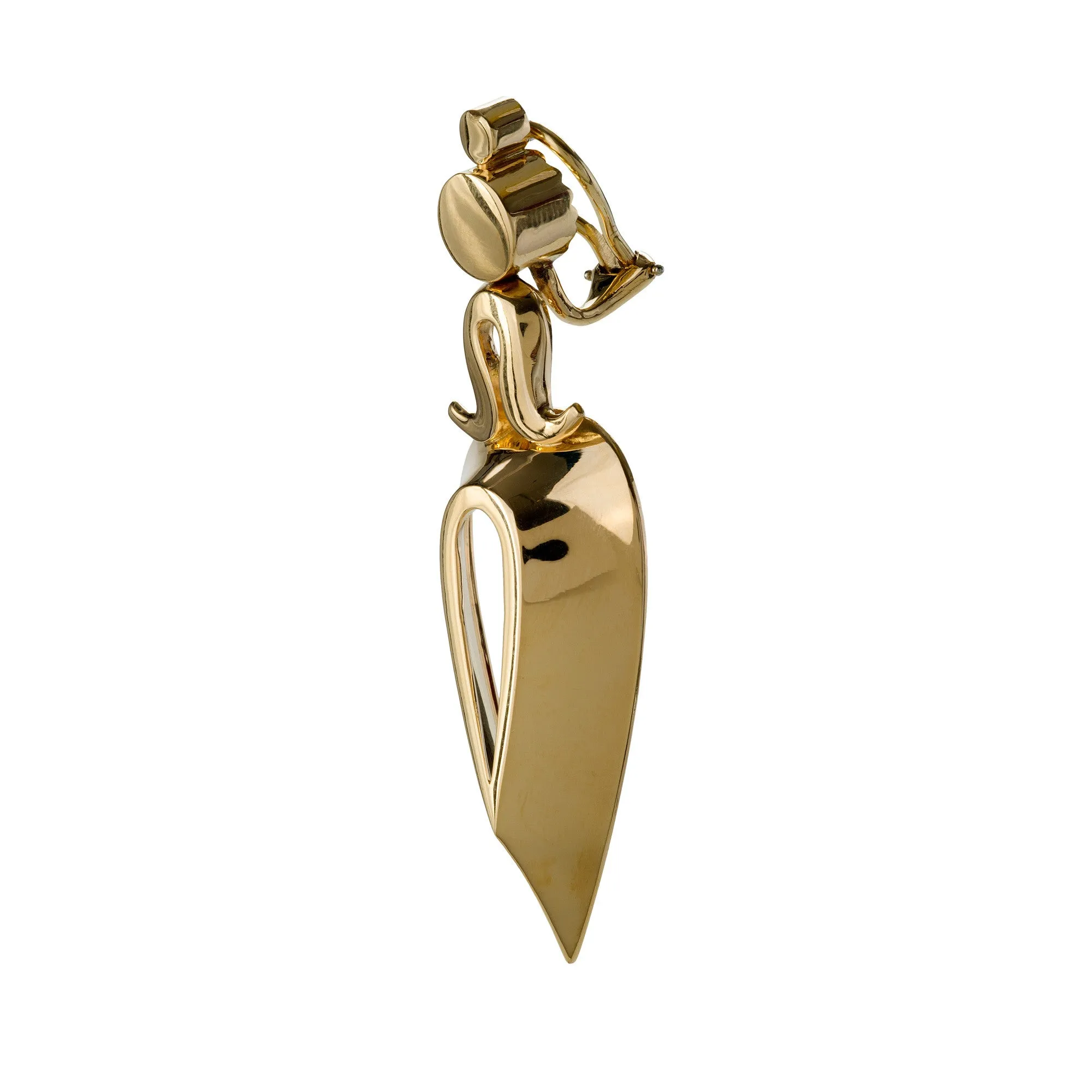 AMPHORA gold earring