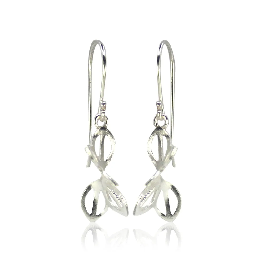 anise fold earrings in sterling silver
