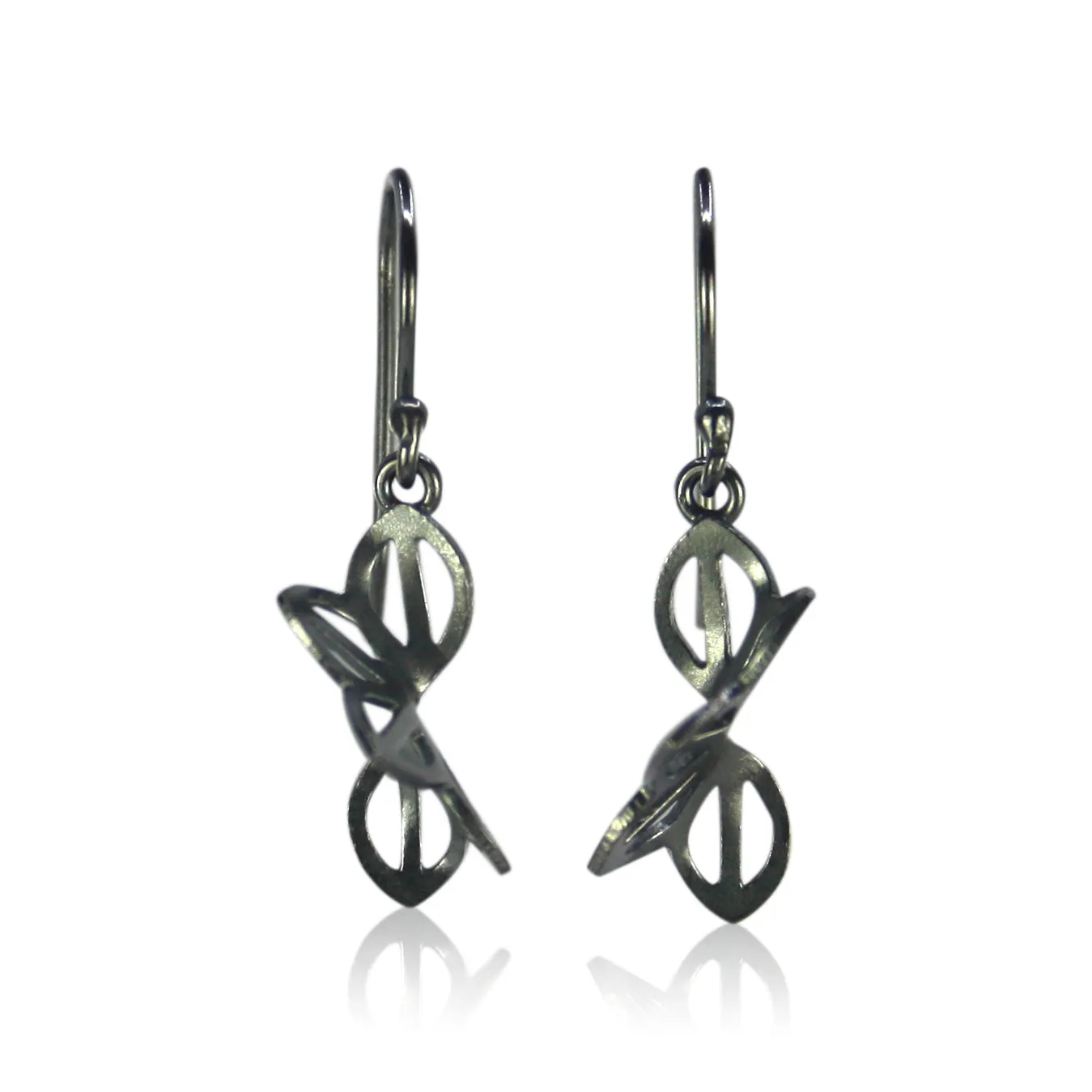 anise fold earrings in sterling silver