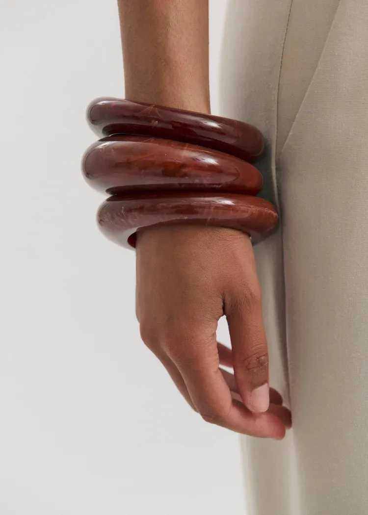 Anna Rossi Heirloom Bangle in Burgundy