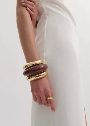 Anna Rossi Heirloom Bangle in Burgundy