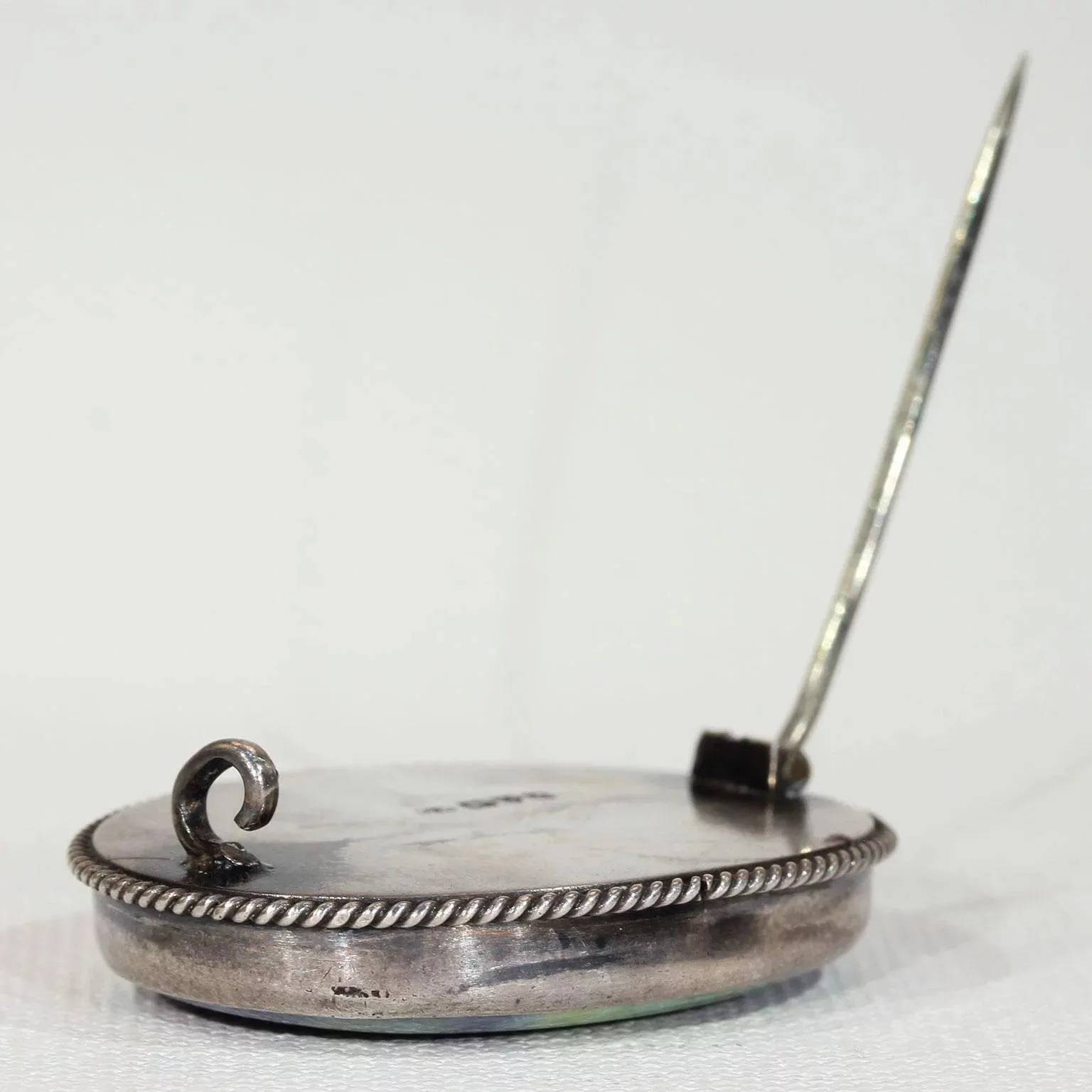 Antique Edwardian Ruskin Pottery Silver Brooch by Charles Horner