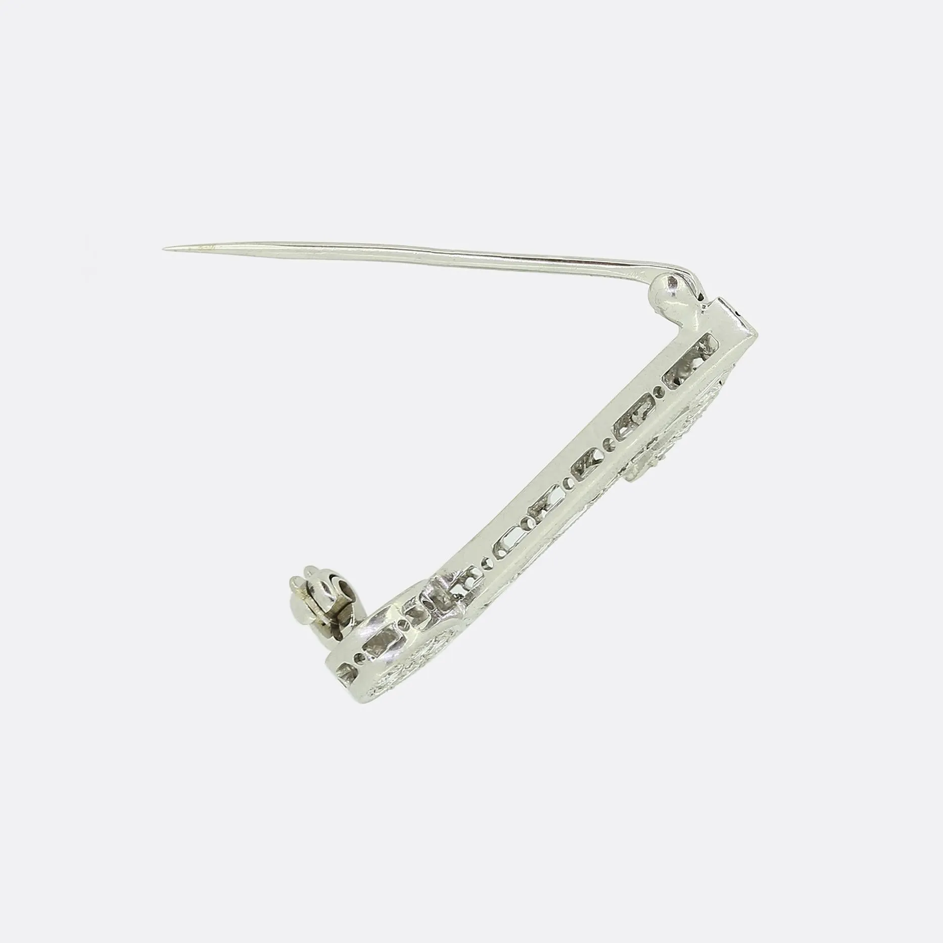 Art Deco Diamond Quaver Brooch