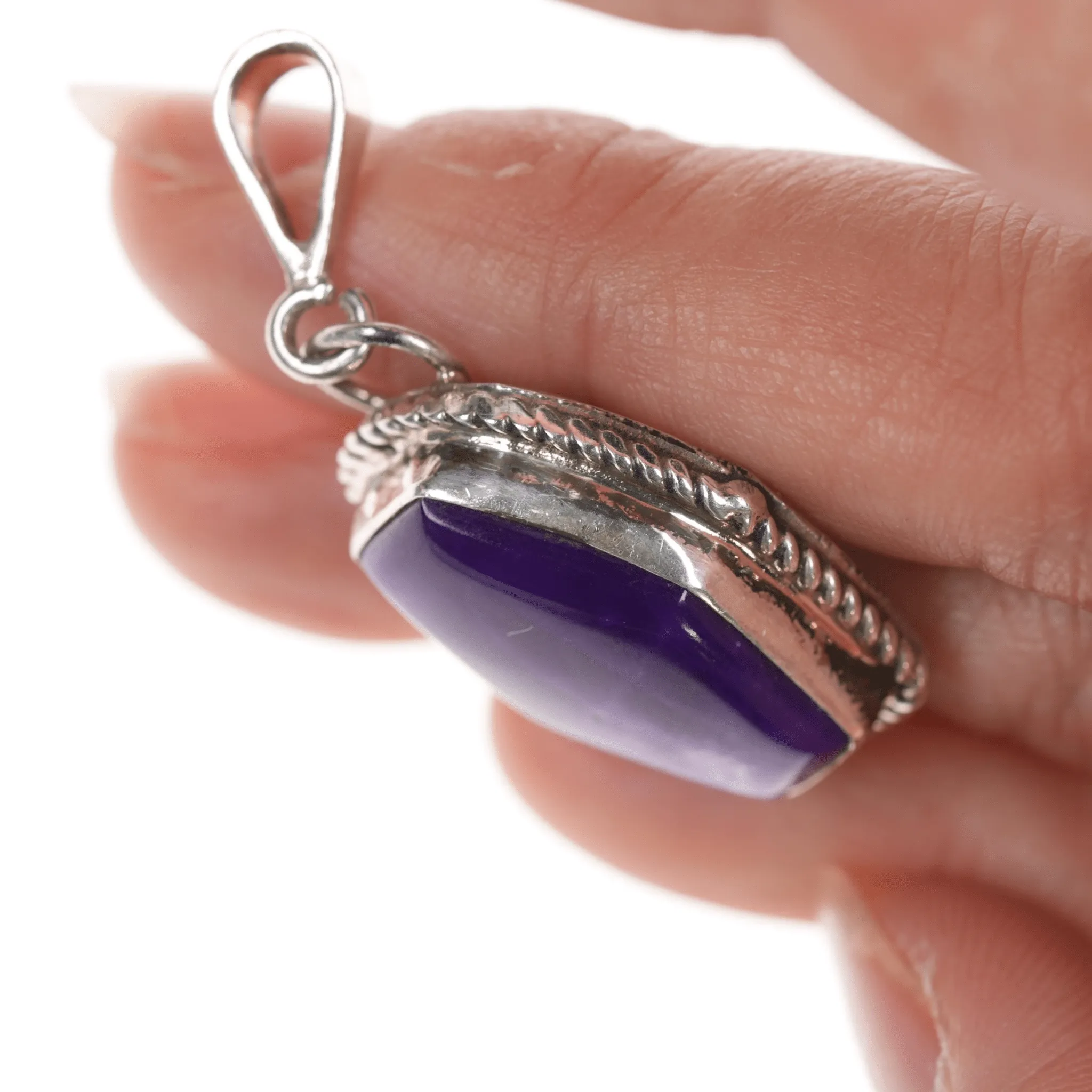 AT Sterling sugilite pendant
