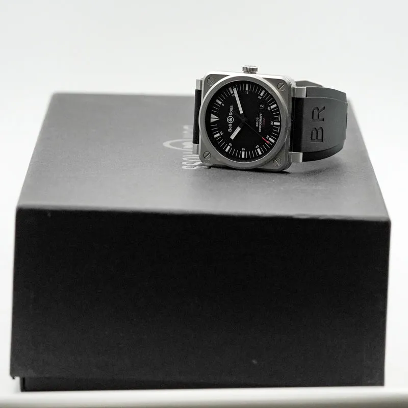 Bell & Ross BR-03 Horograph Stainless Steel 42mm Box BR0392-HOR-BLC/SRB