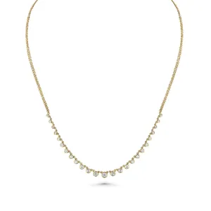 Bezeled Gradual Diamond Choker