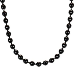 Black colored ball chain choker style necklace