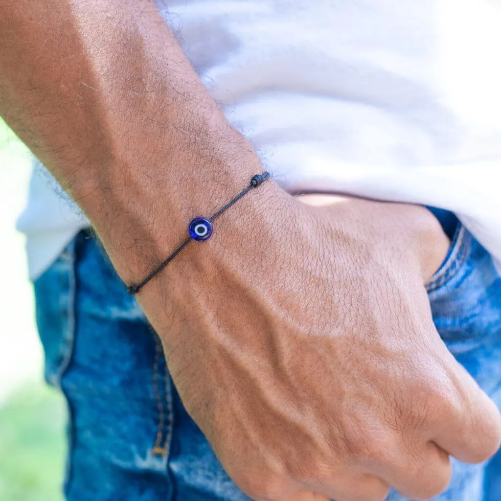 Black Cord Evil Eye Bracelet - Ultimate Turkish Protection Talisman