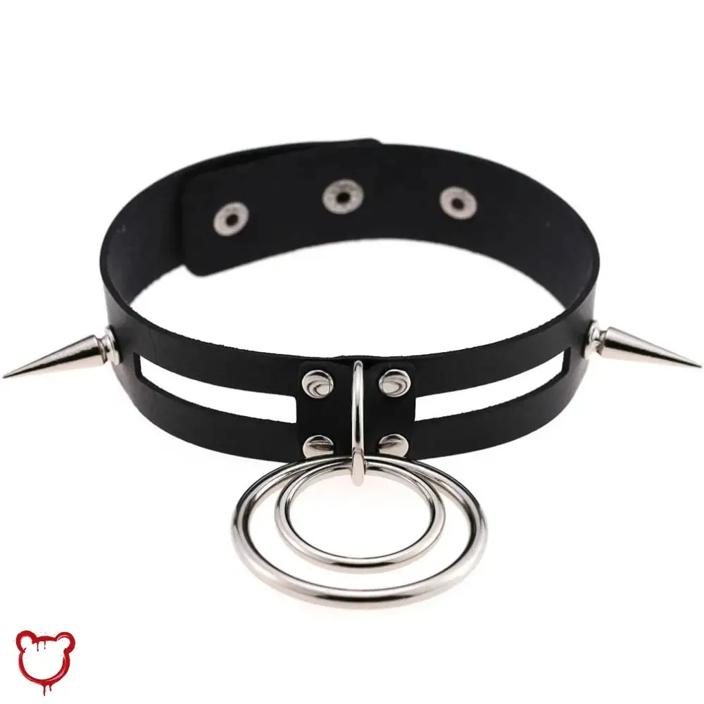 Black Spike Choker (11 Shades)