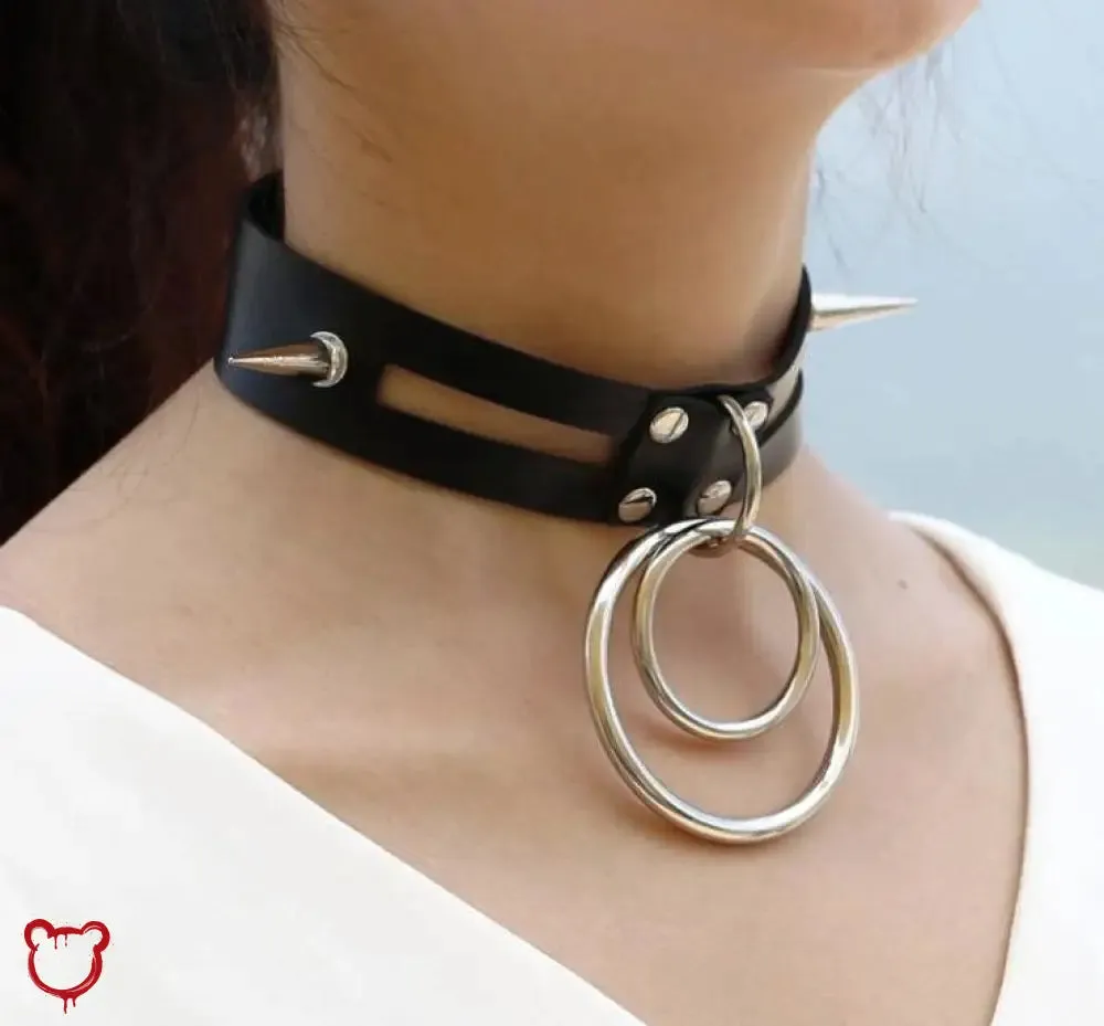 Black Spike Choker (11 Shades)
