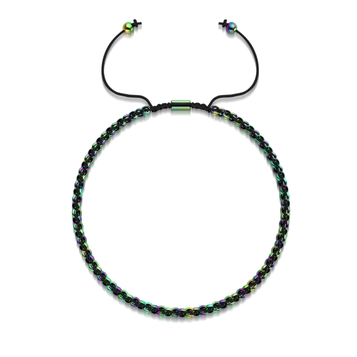 Black x Unicorn Silver | Kismet Links | Deluxe Choker Necklace