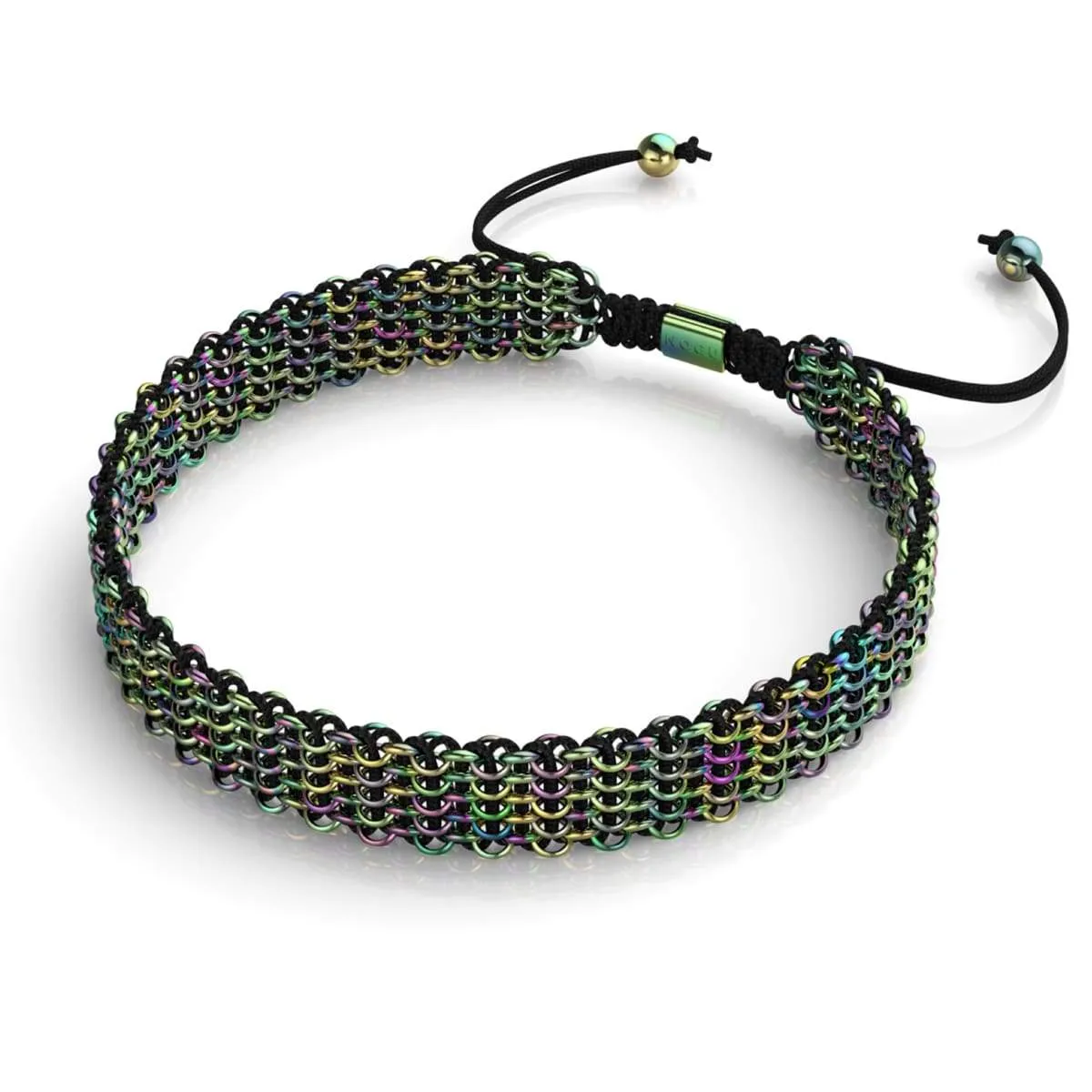 Black x Unicorn Silver | Kismet Links | Deluxe Choker Necklace