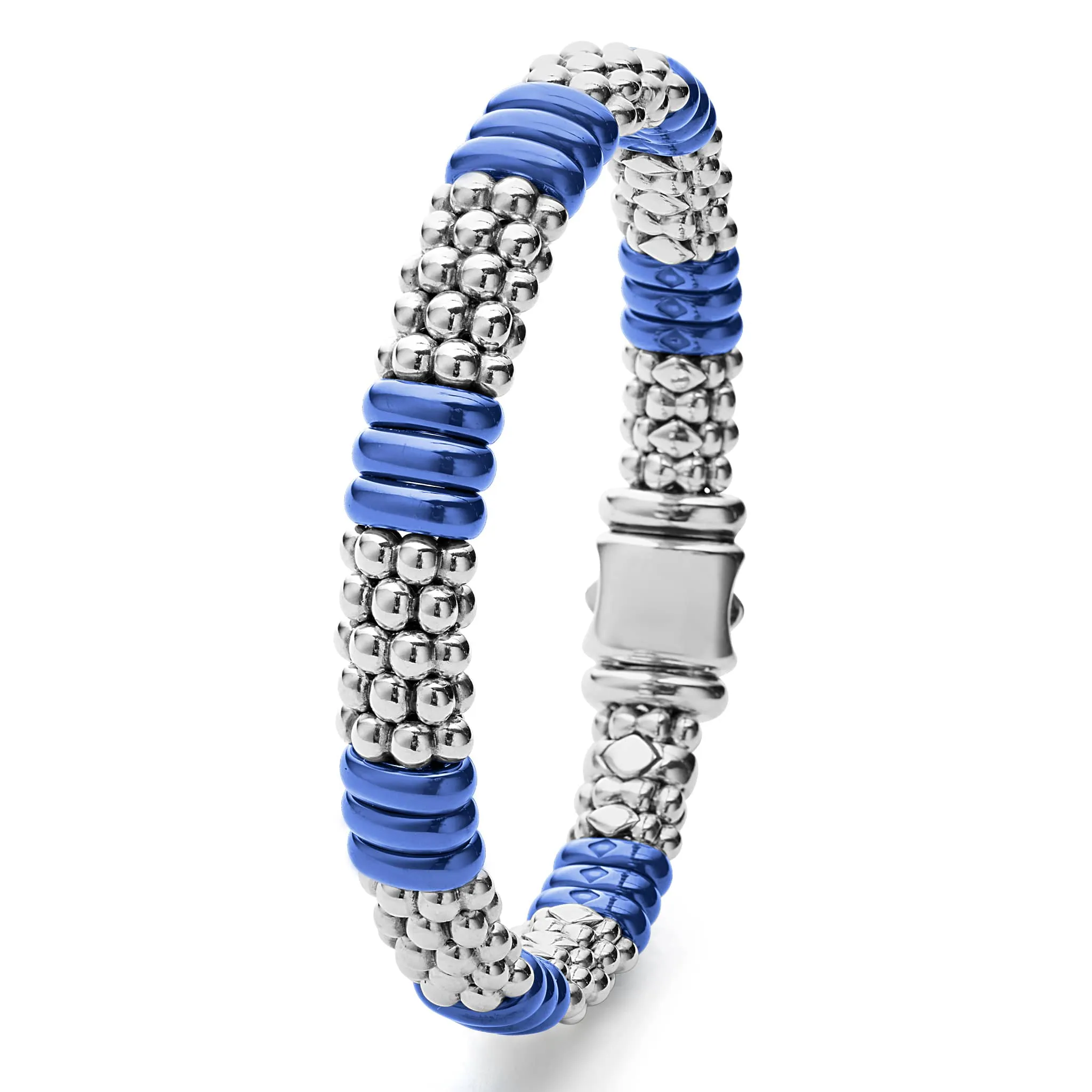 Blue Caviar Ultramarine Ceramic Caviar Beaded Bracelet | 9mm