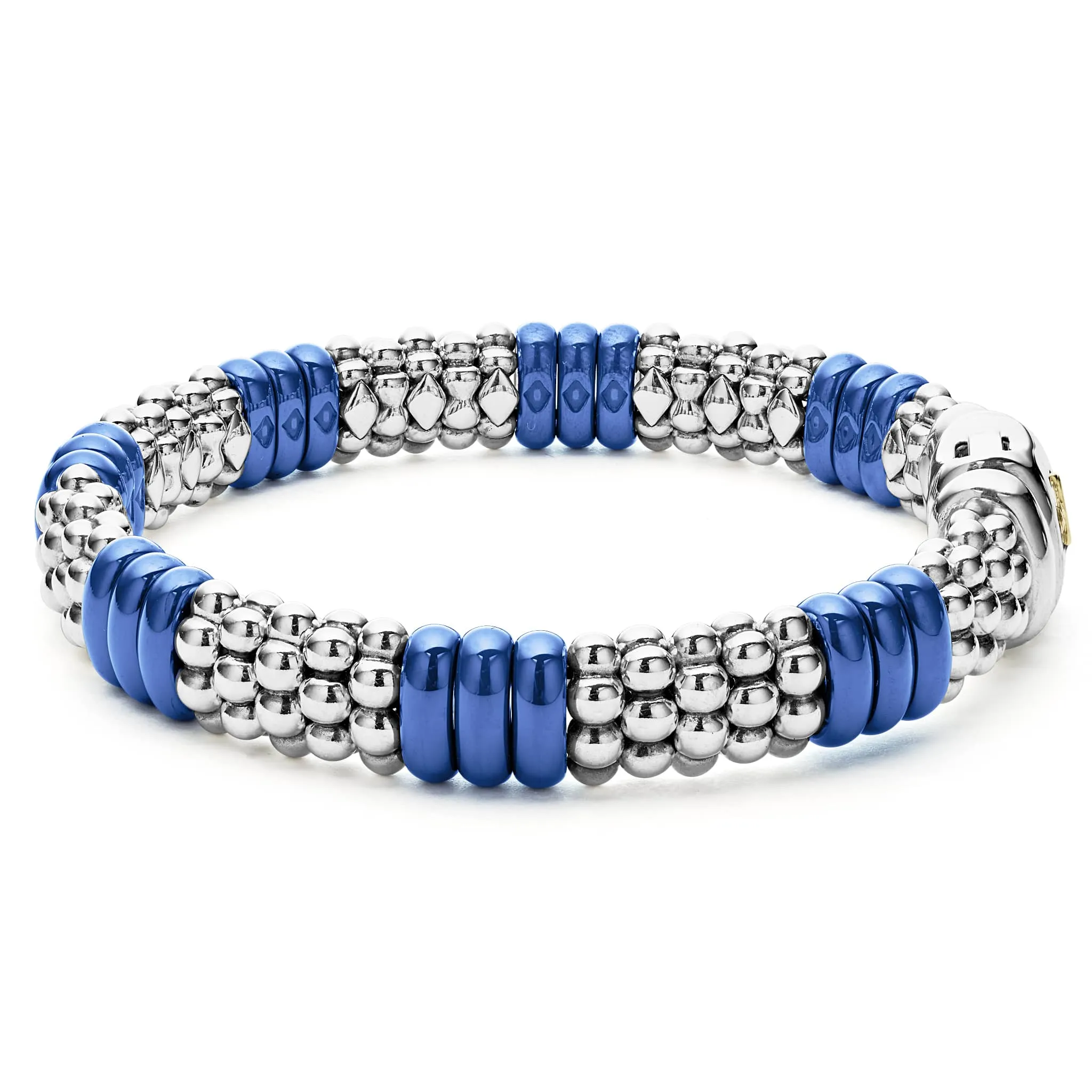 Blue Caviar Ultramarine Ceramic Caviar Beaded Bracelet | 9mm