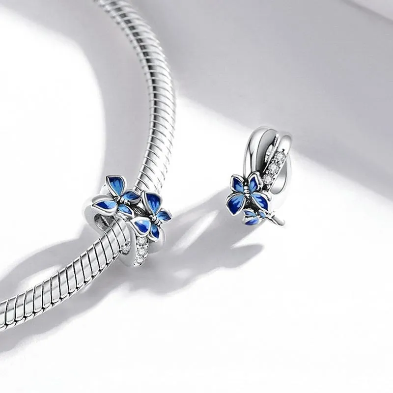 Blue Flying Butterfly Spacer