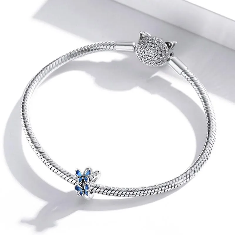 Blue Flying Butterfly Spacer