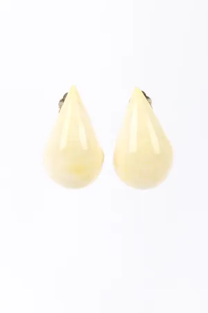 Bone Teardrop Earrings