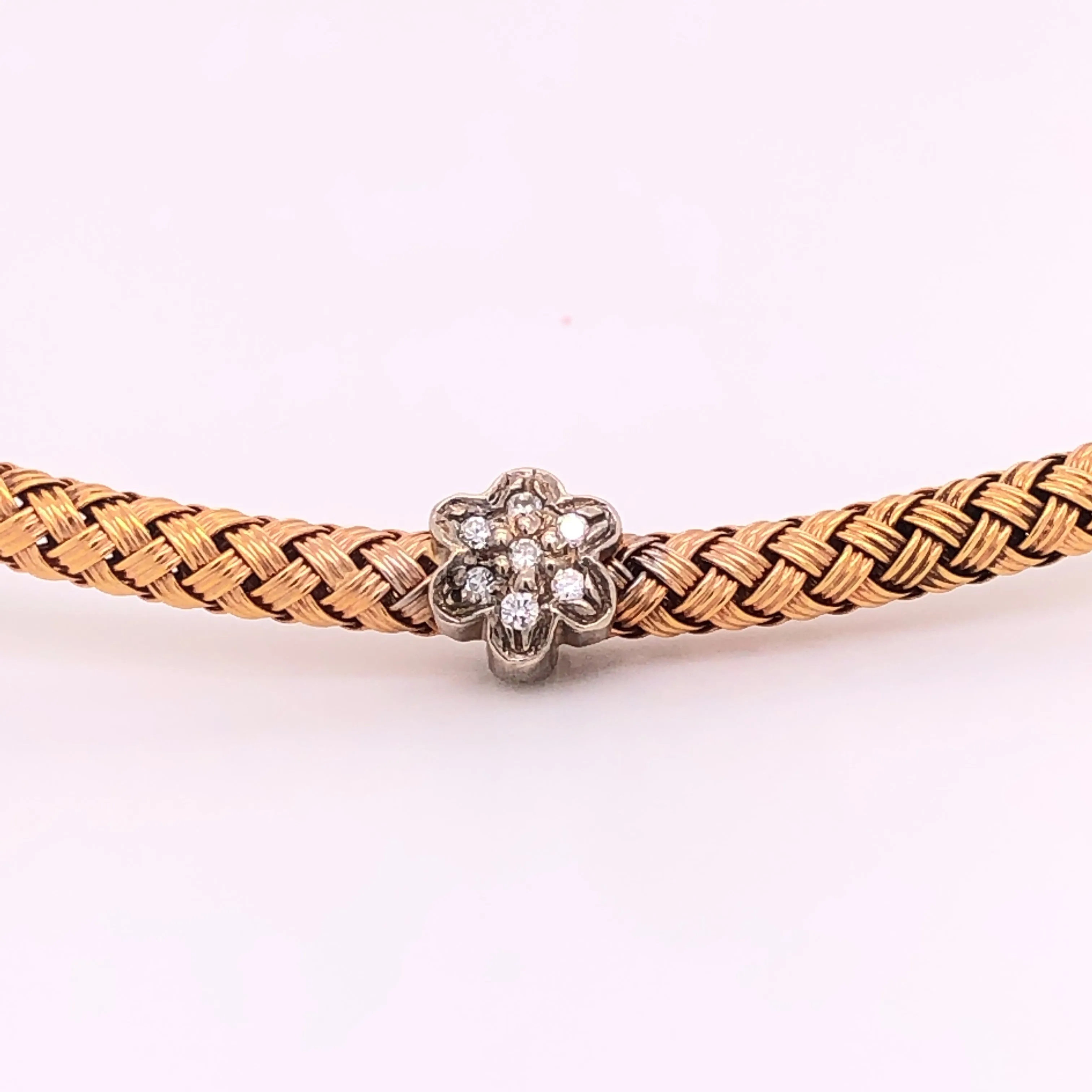 Braided Diamond Choker - 22966