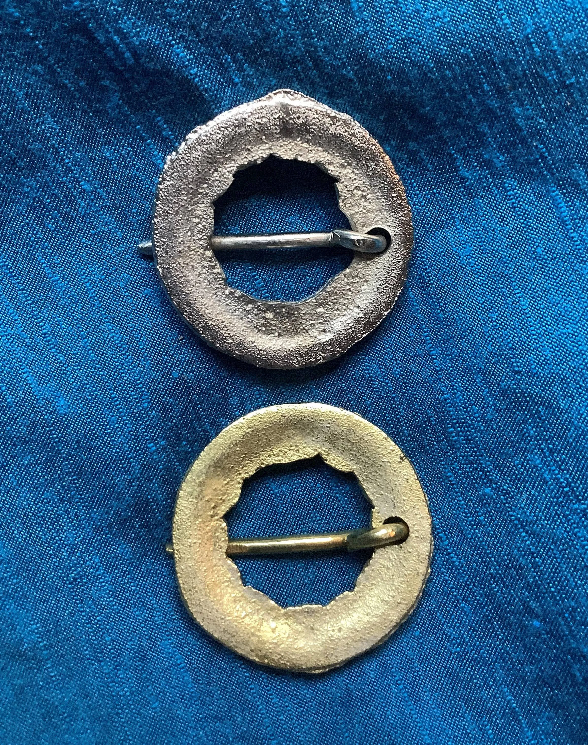 Brass Round Medieval Brooch