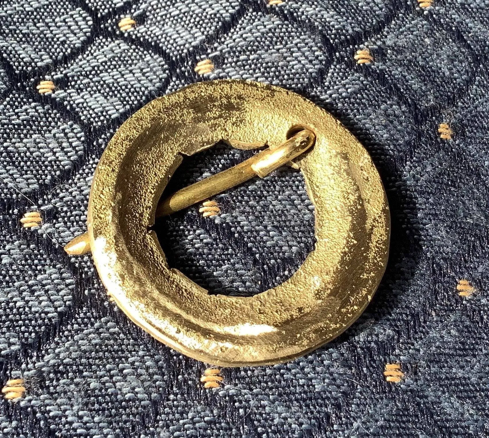 Brass Round Medieval Brooch