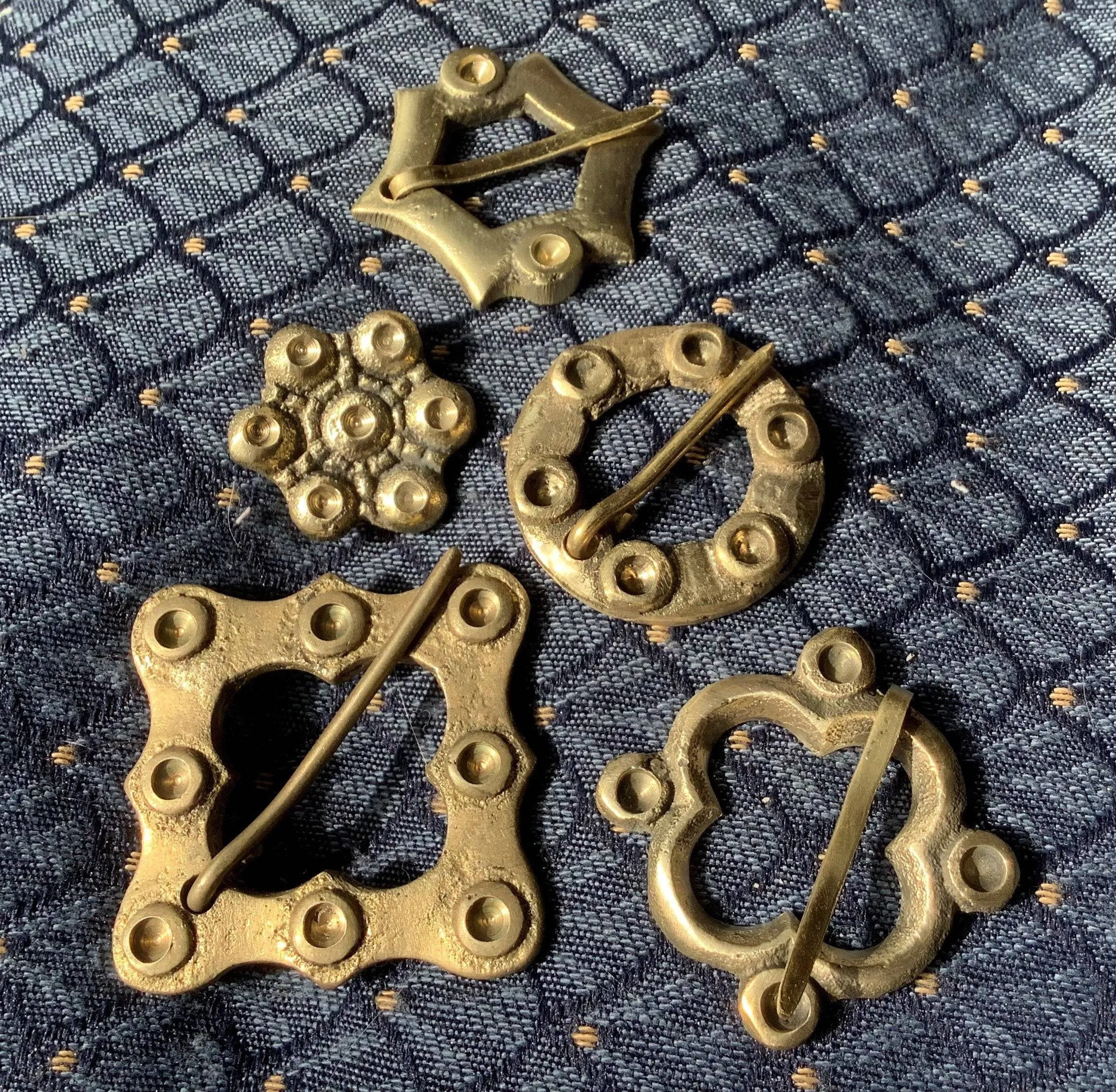 Brass Round Medieval Brooch
