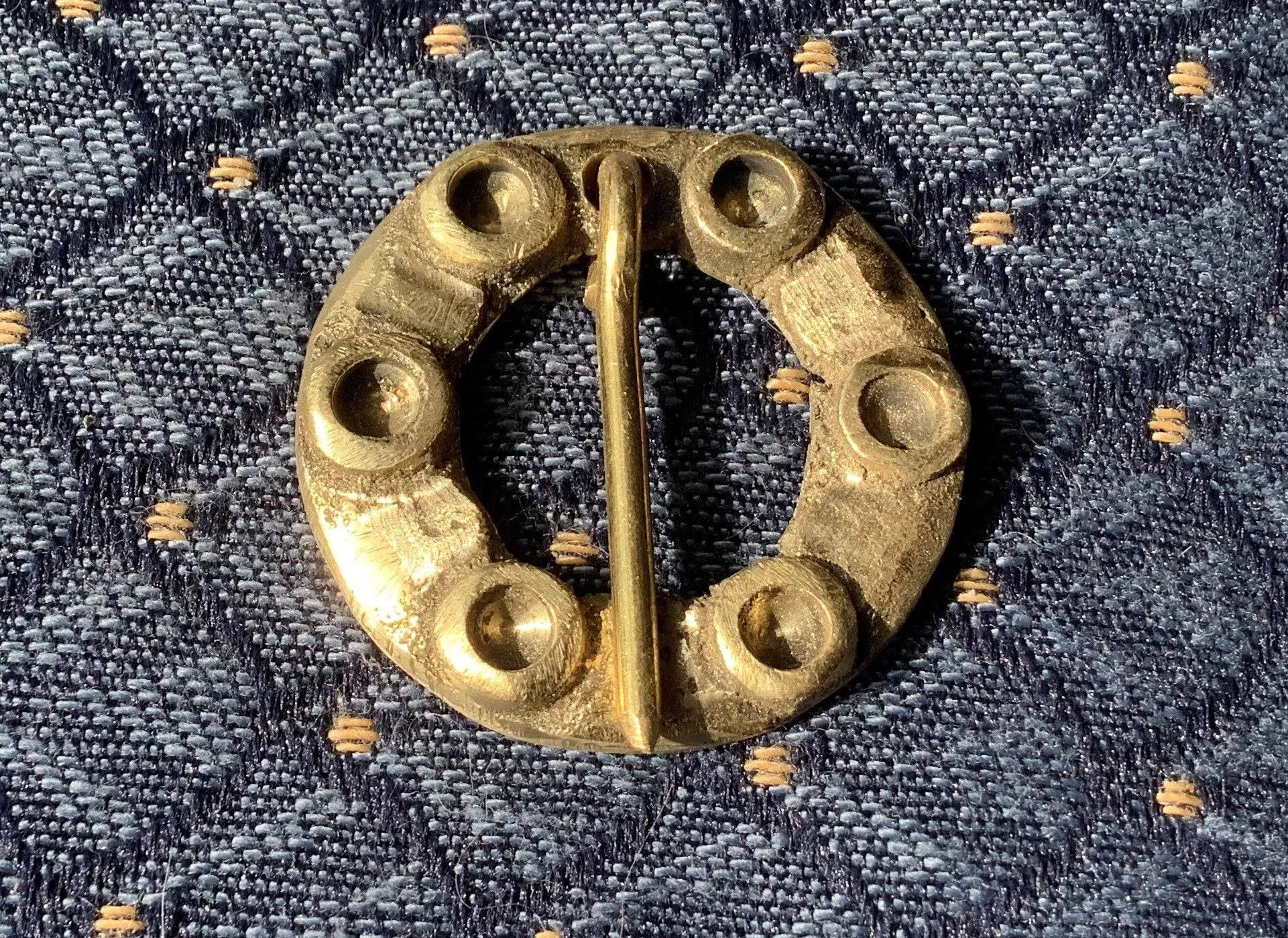 Brass Round Medieval Brooch