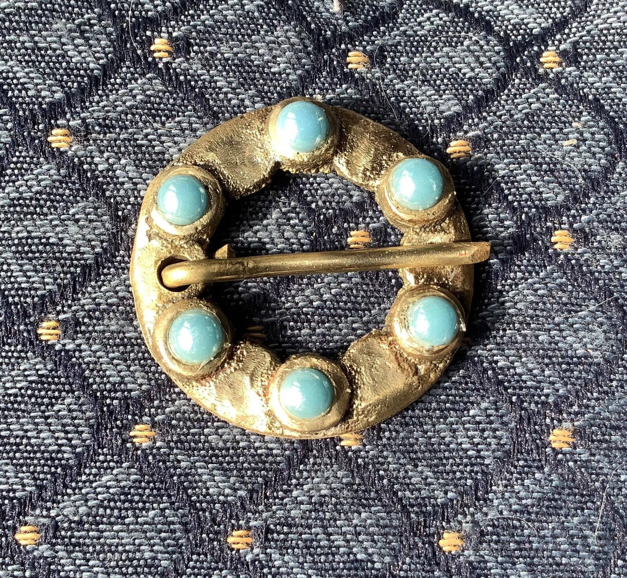 Brass Round Medieval Brooch