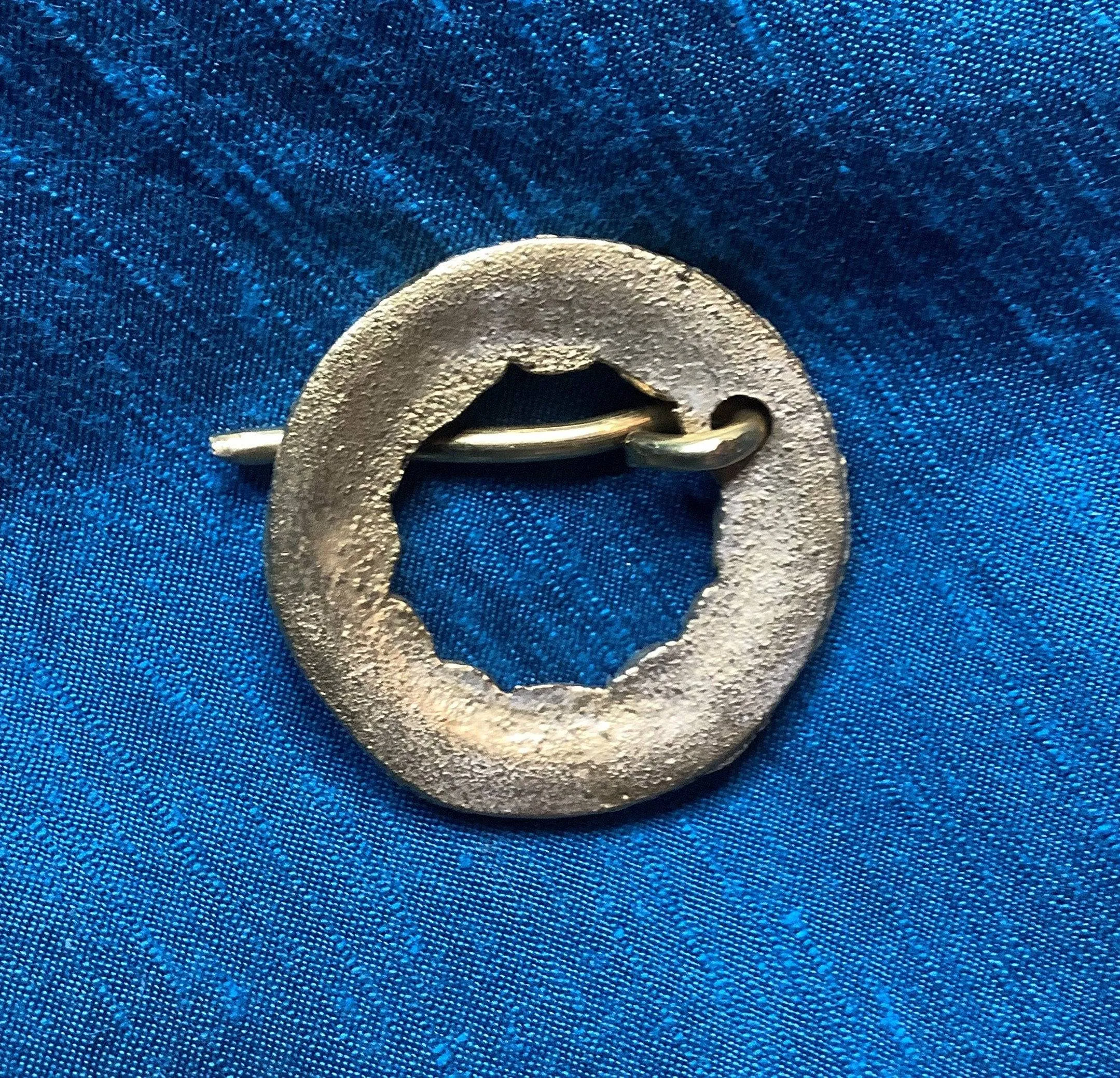Brass Round Medieval Brooch