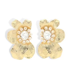 brianna cannon: golden bloom statement earrings