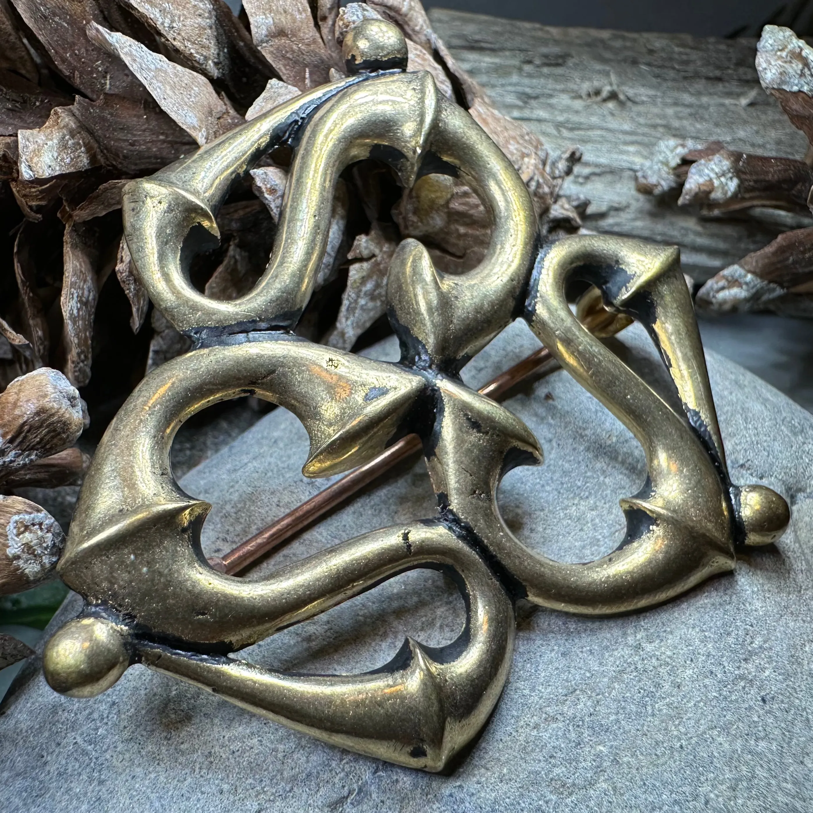 Bronze Roman Triquetra Brooch