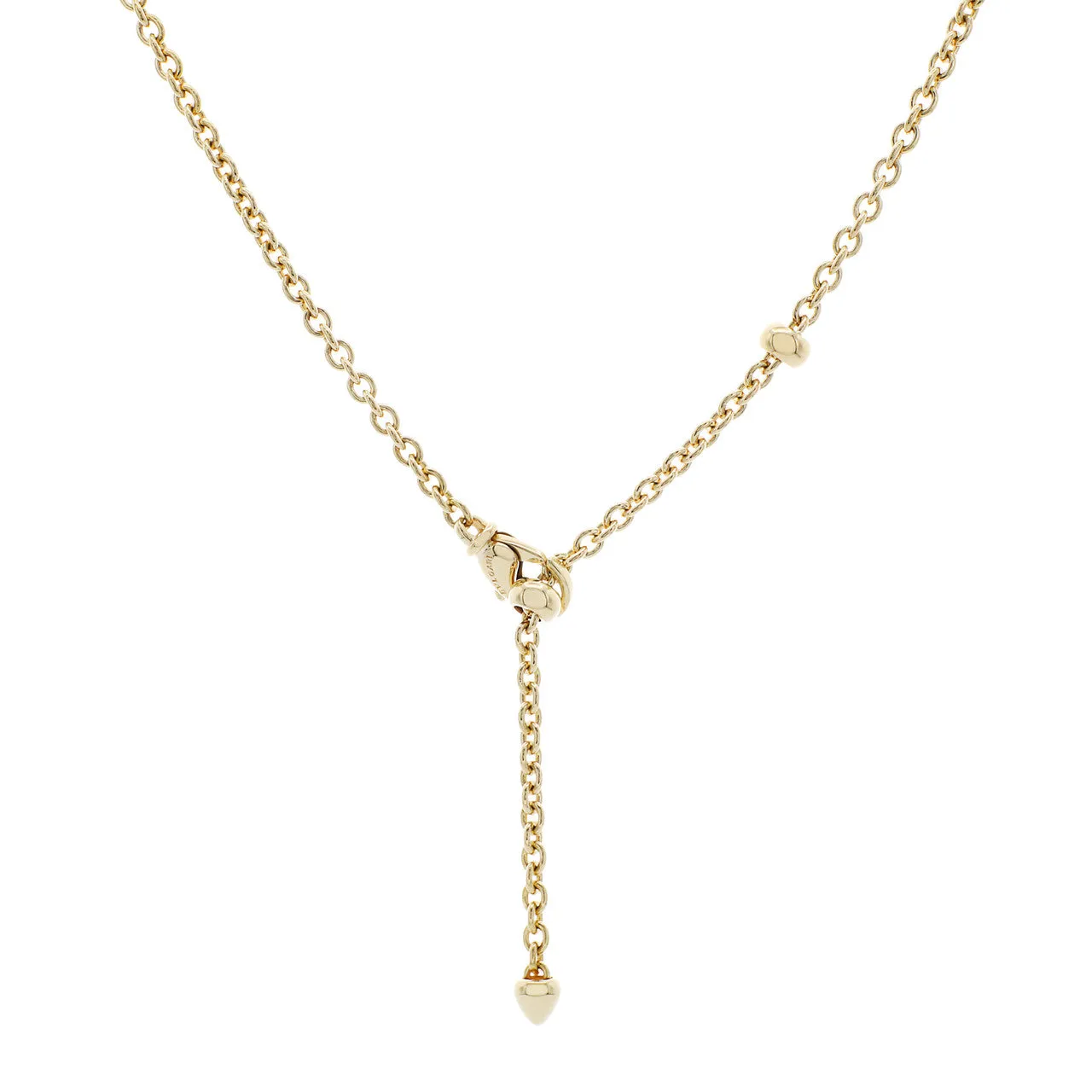 Bulgari 18K Yellow Gold & Stainless Steel Tondo Heart Pendant Necklace