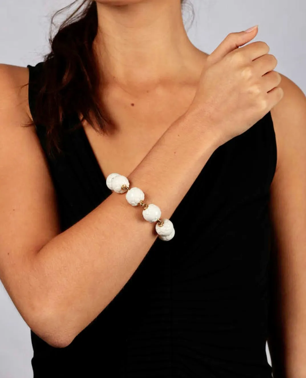 Bulgari Chandra Porcelain Gold Bracelet