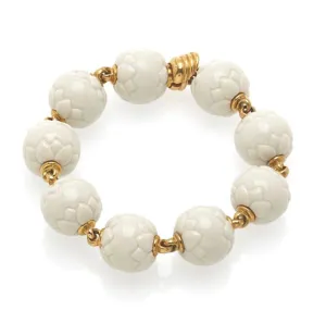 Bulgari Chandra Porcelain Gold Bracelet