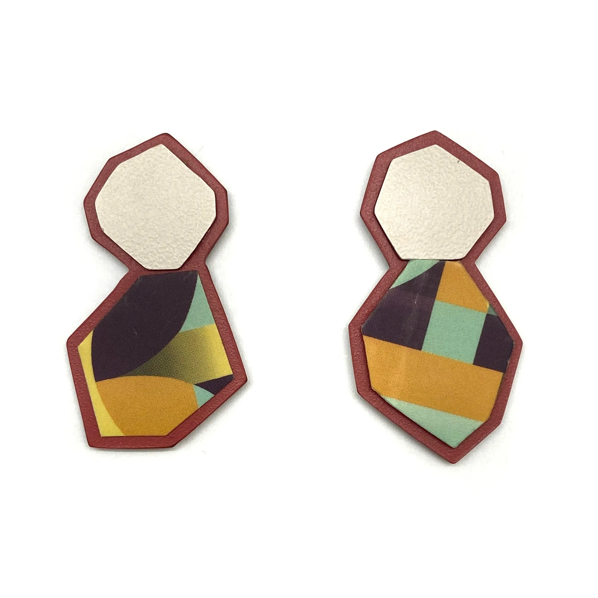 Burgundy Anna Brew Studs
