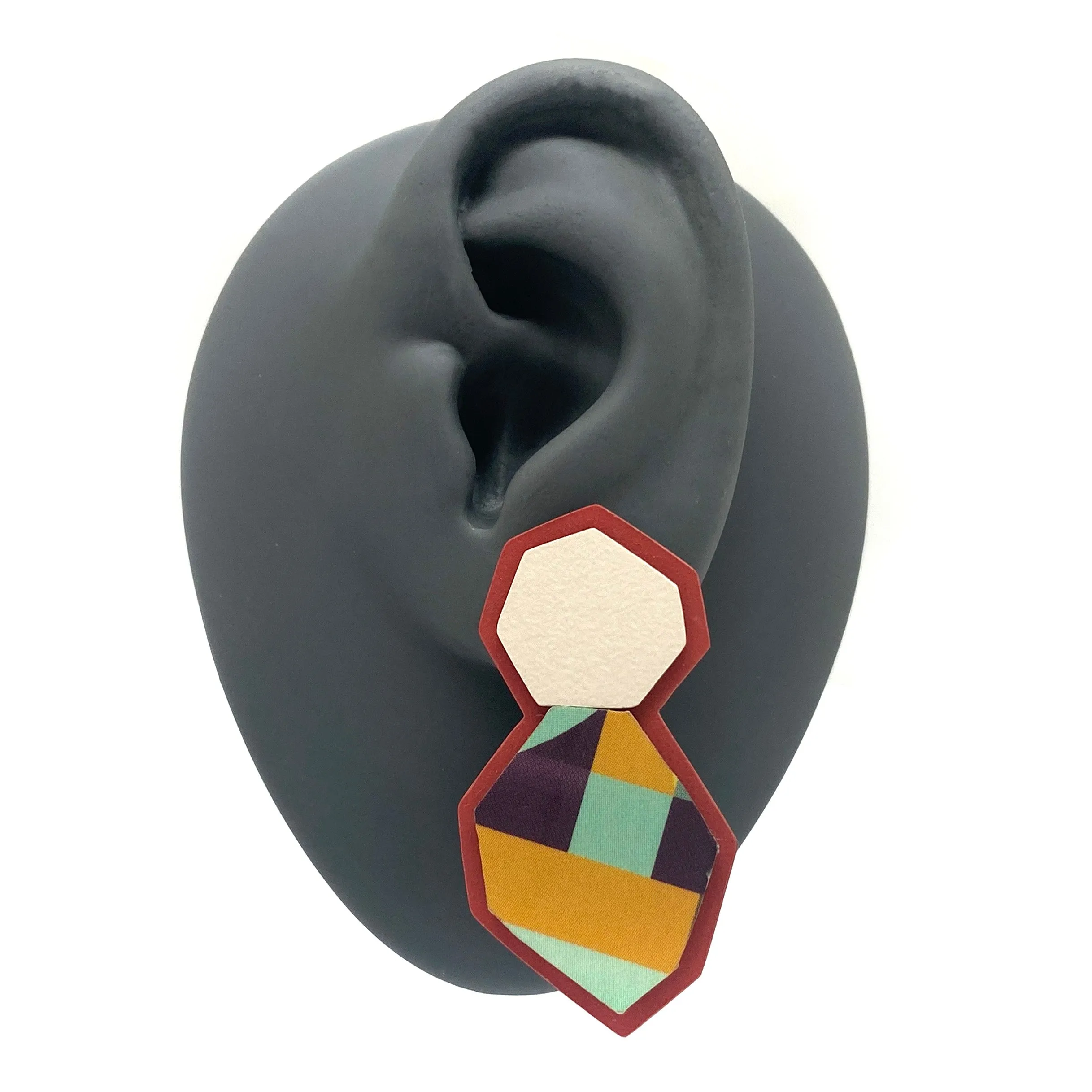 Burgundy Anna Brew Studs