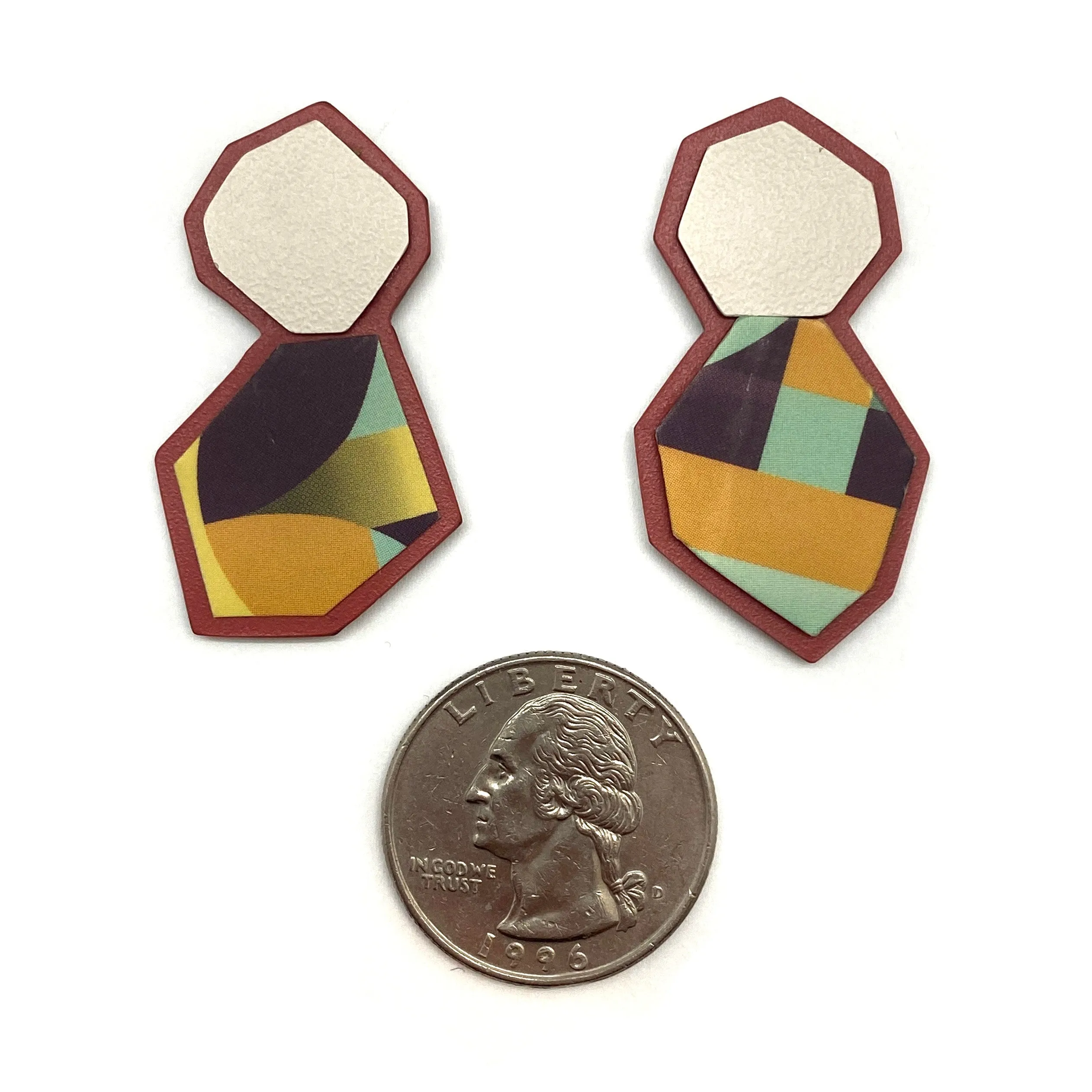 Burgundy Anna Brew Studs