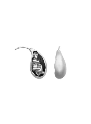 Carina Hardy - Crouching Venus Earrings - Silver