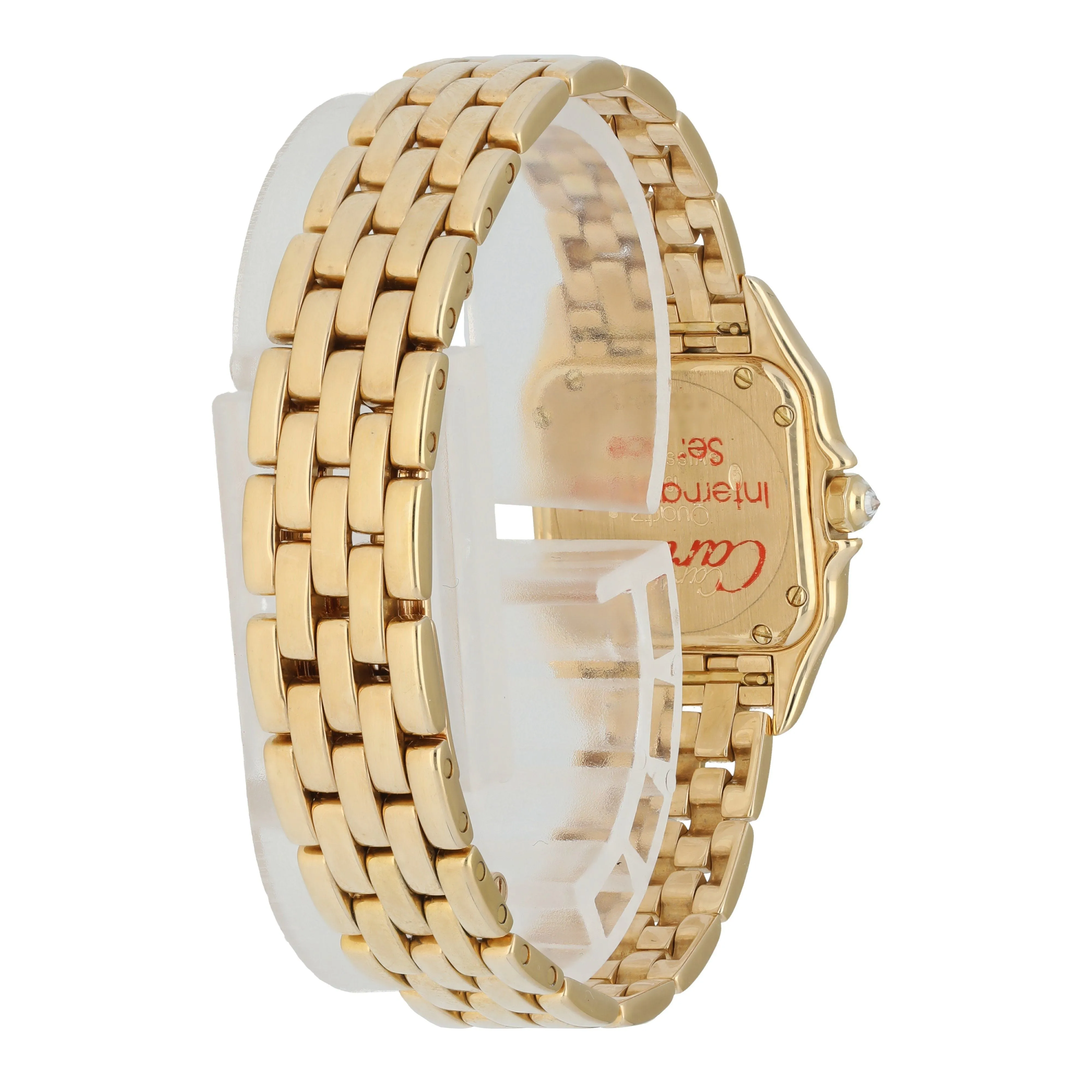 Cartier Panthere 1280 2 Yellow Gold Ladies Watch