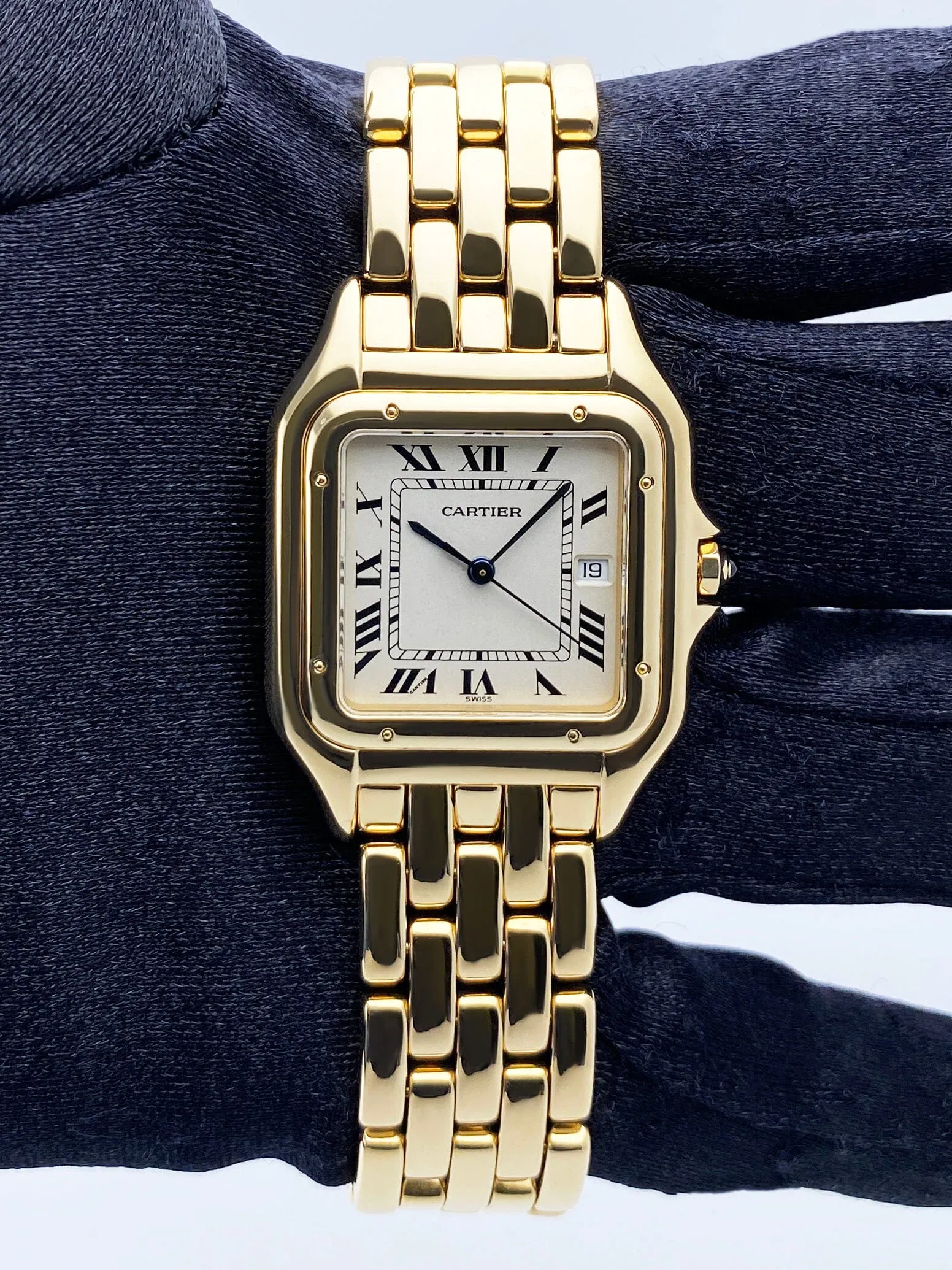 Cartier Panthere Jumbo 83783647 18K Yellow Gold Mens Watch