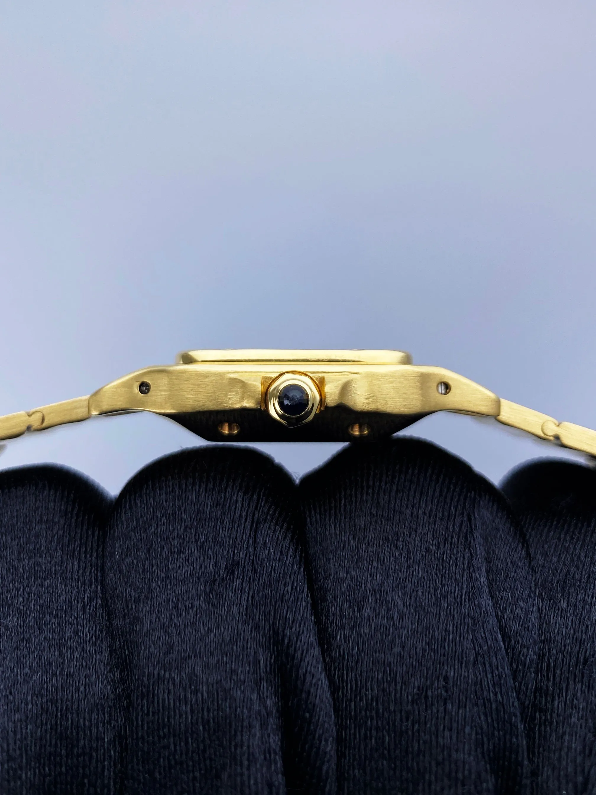 Cartier Santos 18K Yellow Gold Mens Watch