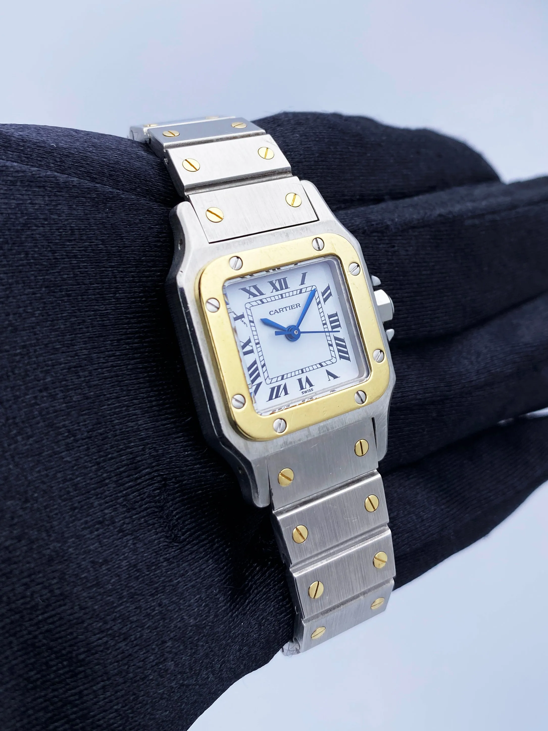 Cartier Santos Galbee 0902 Two-Tone Automatic Ladies Watch