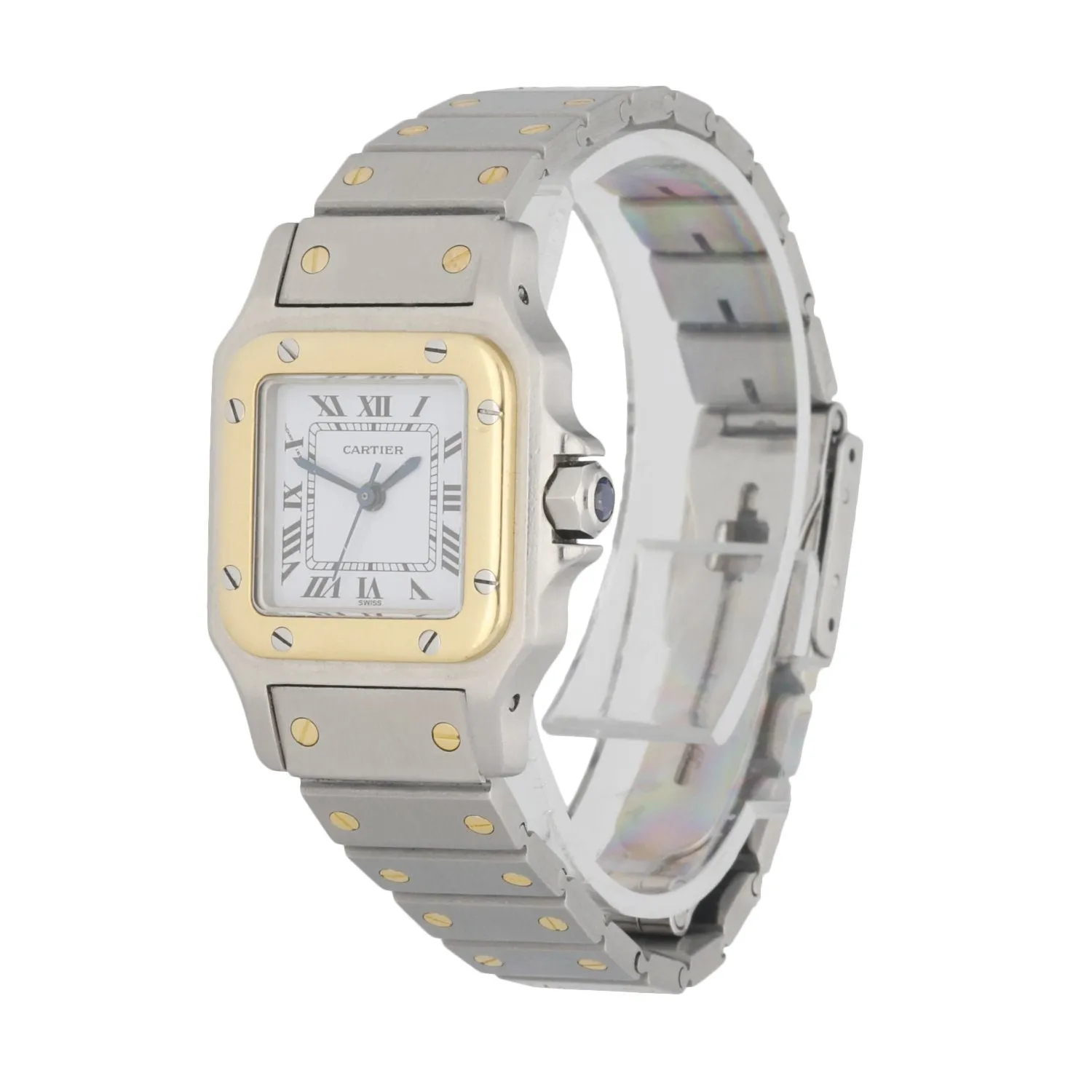 Cartier Santos Galbee Two Tone Ladies Watch