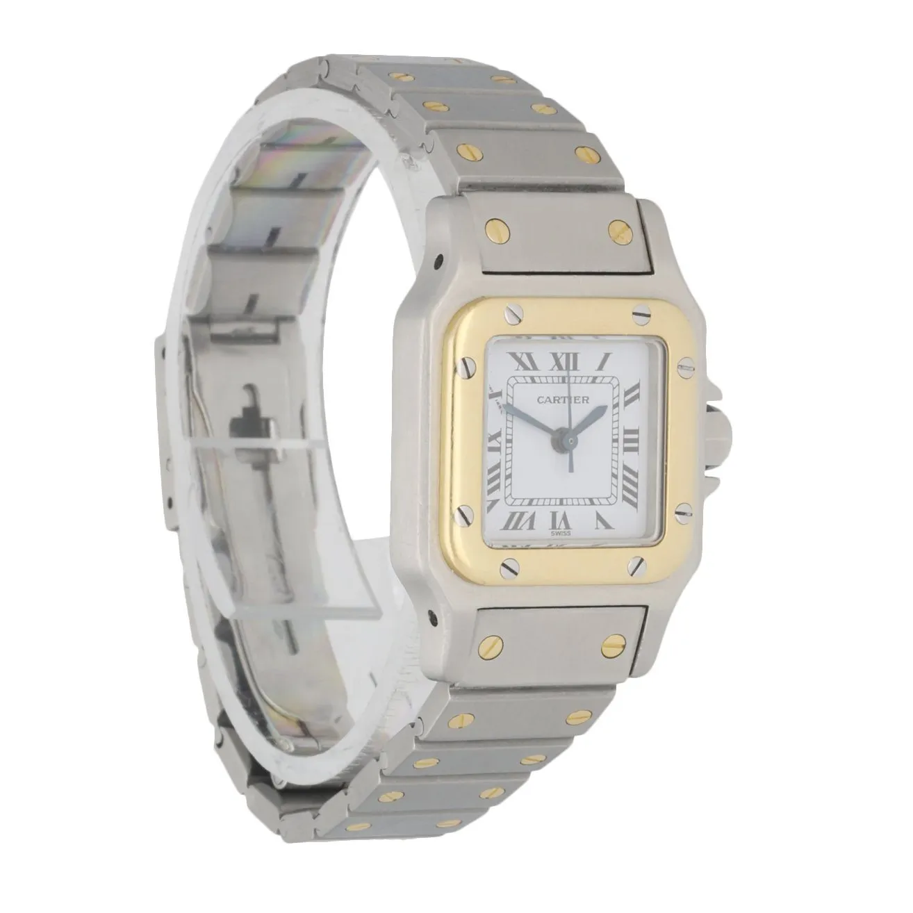 Cartier Santos Galbee Two Tone Ladies Watch