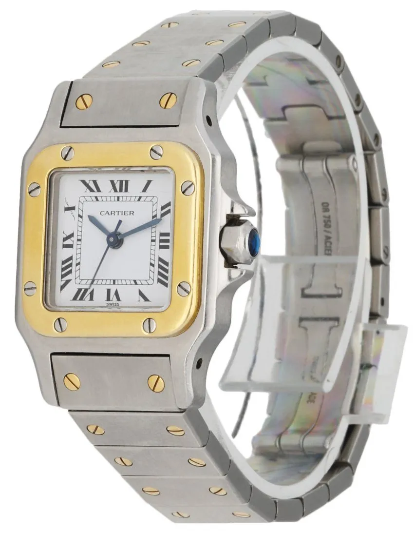 Cartier Santos Galbee Two Tone Ladies Watch