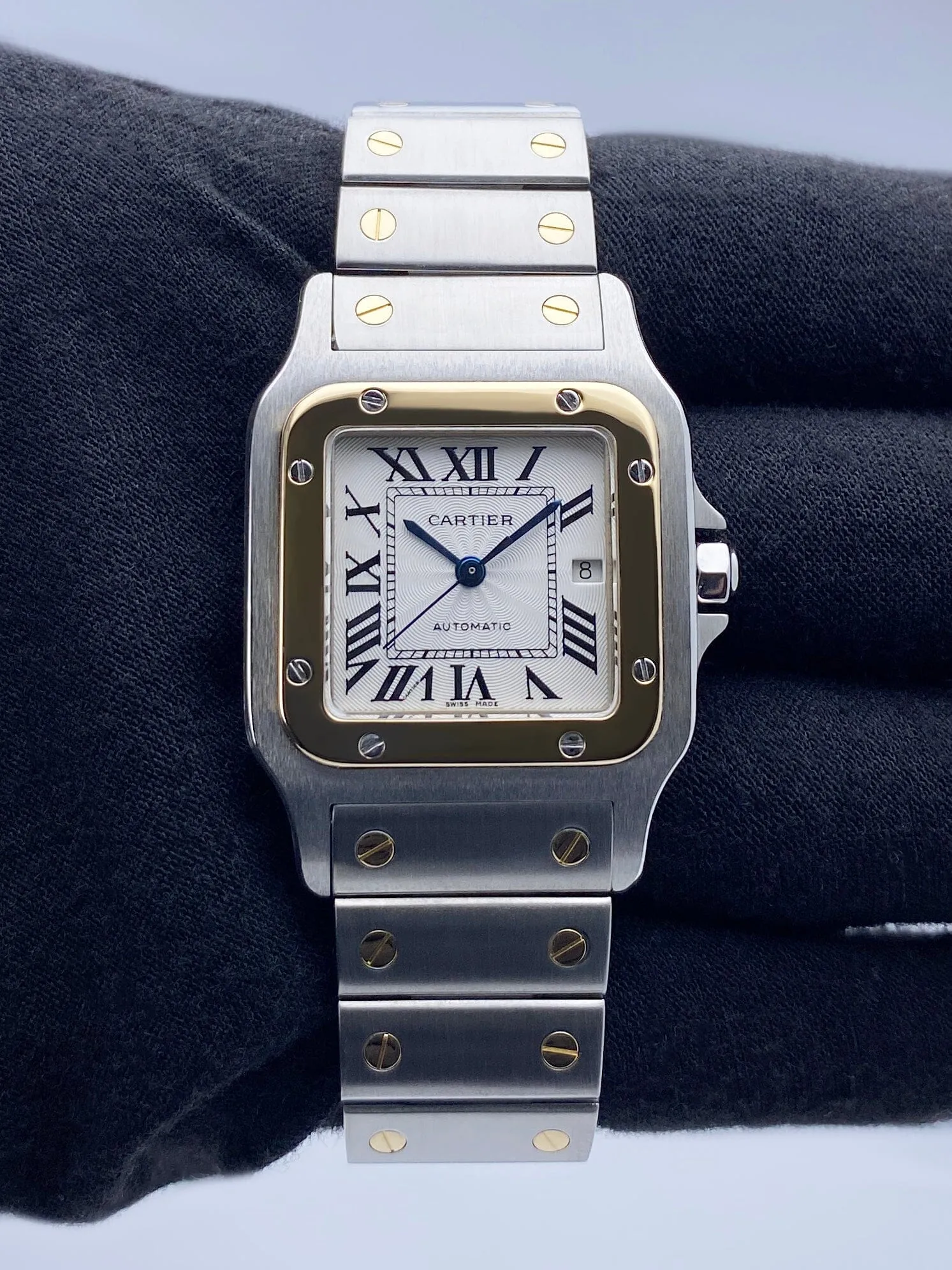 Cartier Santos Galbee W20058C4 Two Tone Ladies Watch
