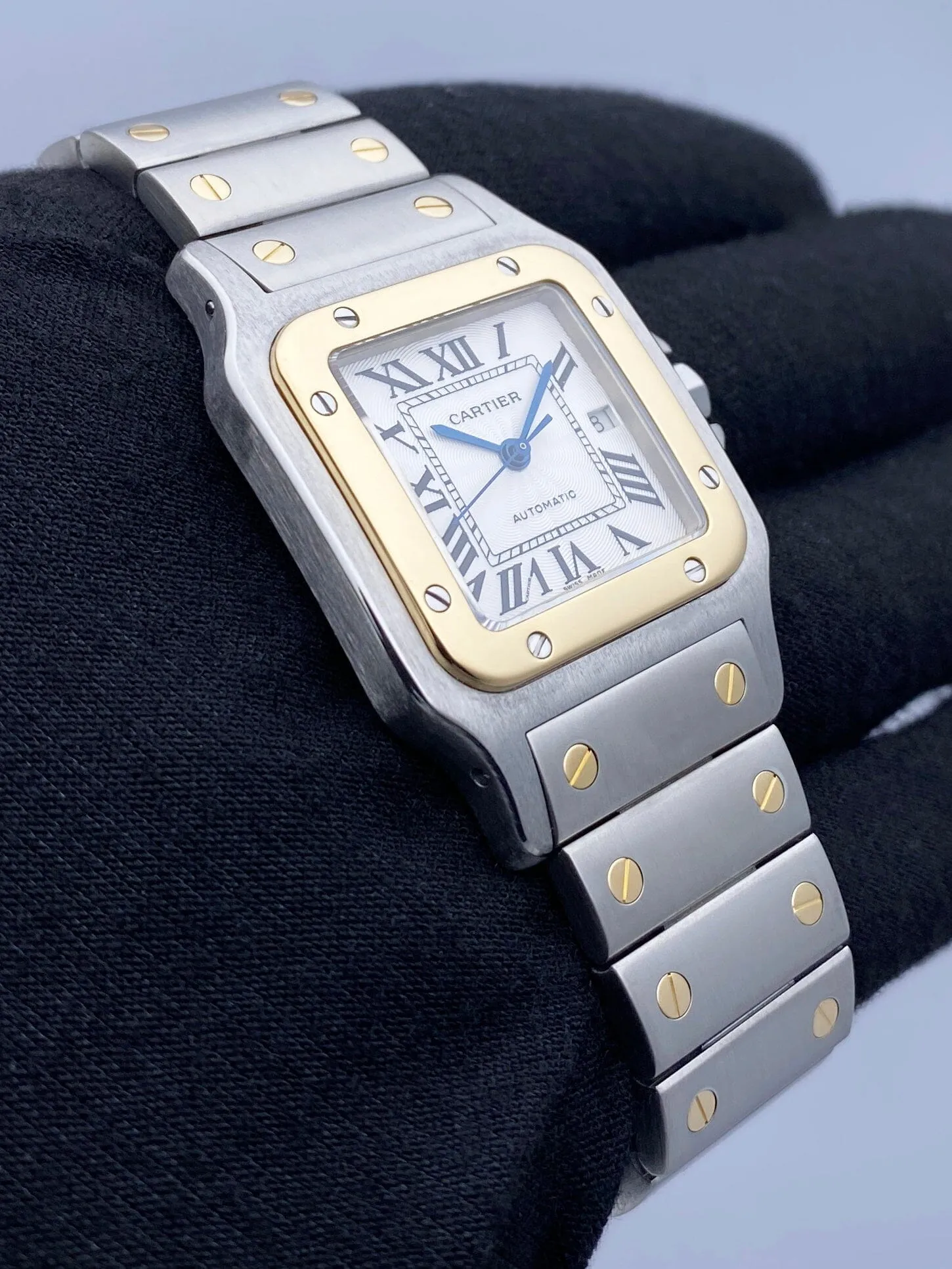 Cartier Santos Galbee W20058C4 Two Tone Ladies Watch