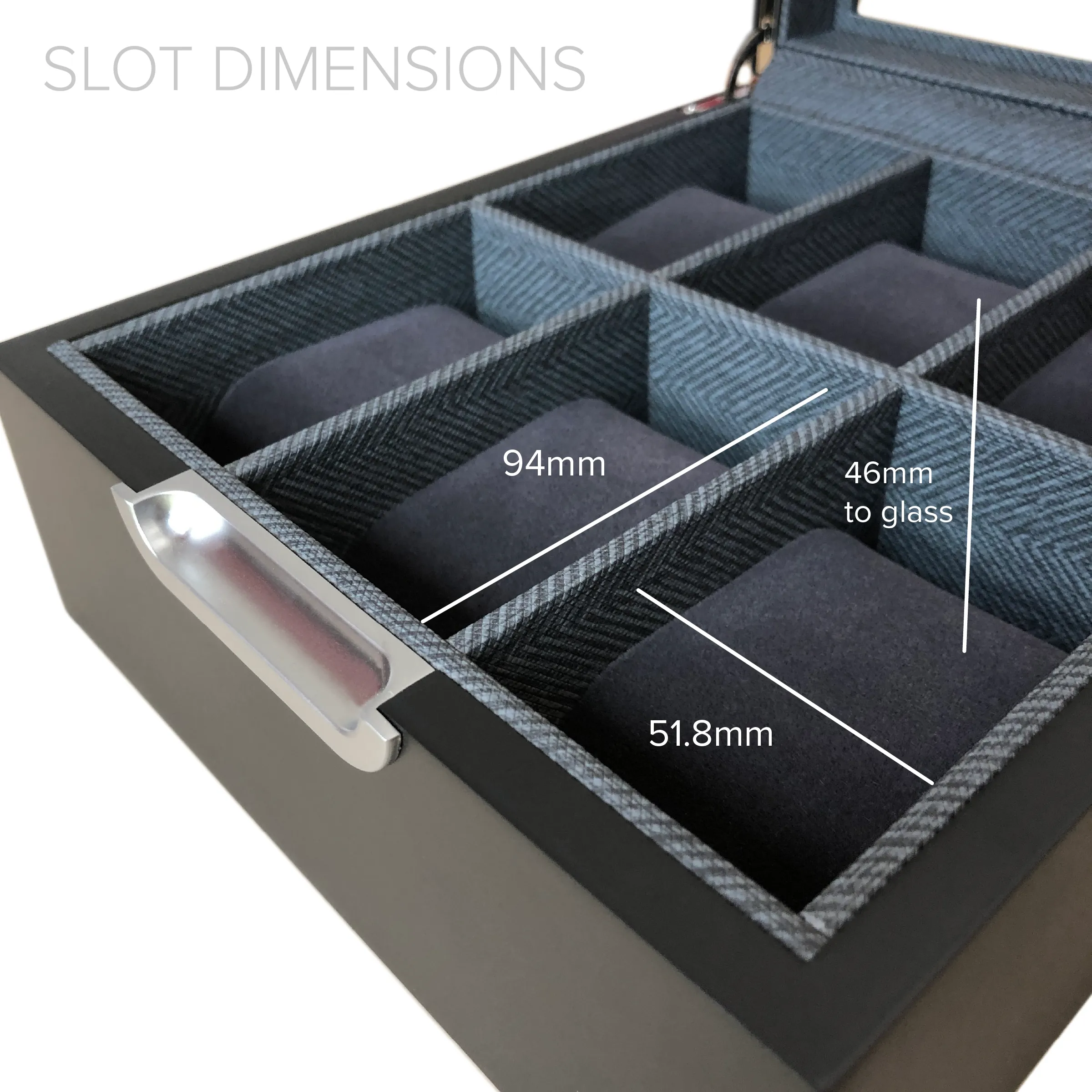 Case Elegance - Modern 2x3 Watch Box - 6 Slot