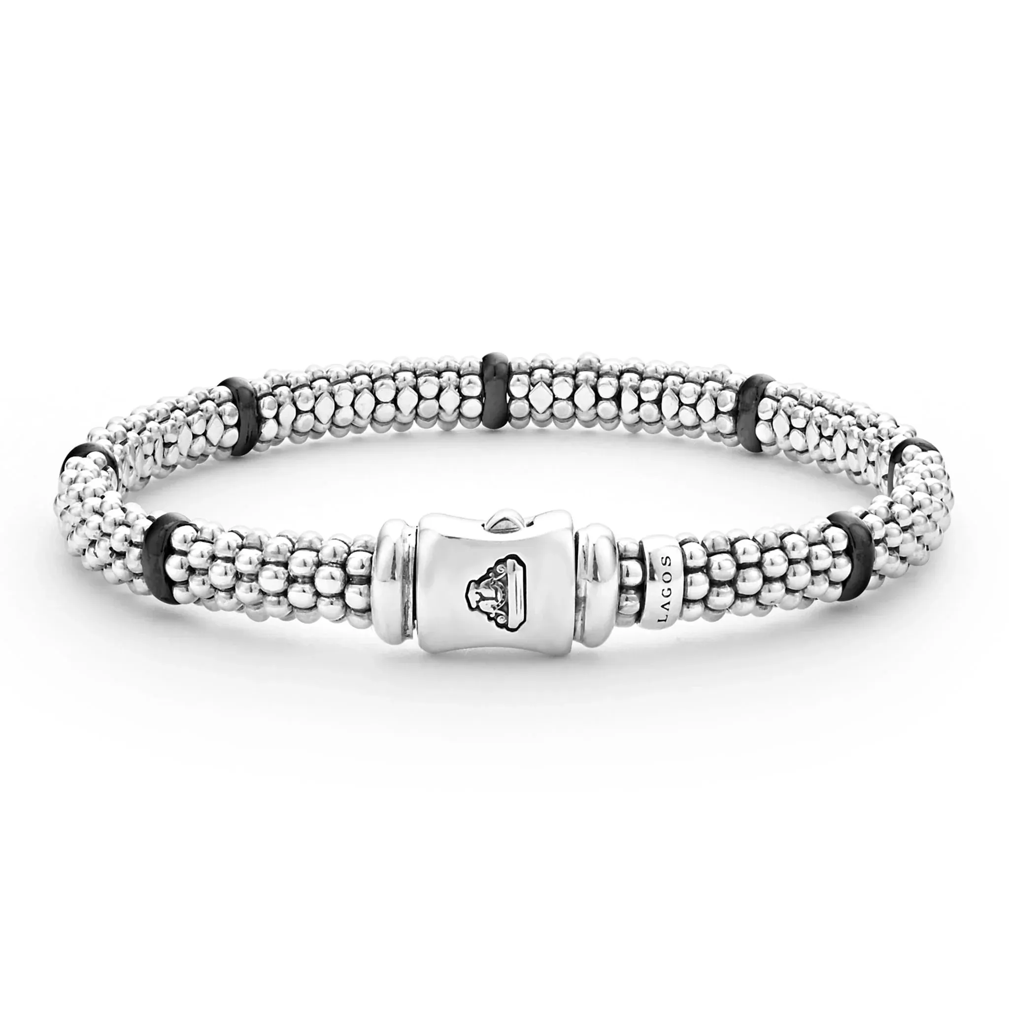 Ceramic Station Caviar Bracelet | 6mm